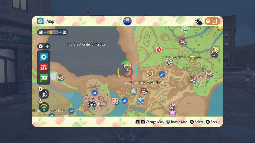 Rayquaza map location - Indigo Disk DLC