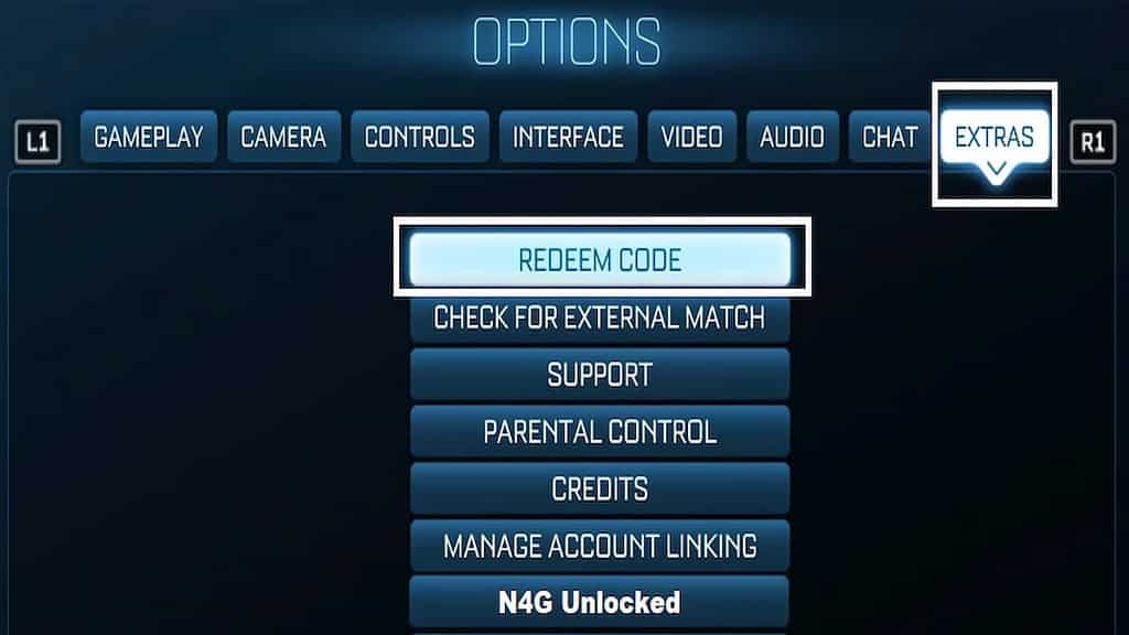 Rocket League Code Redemption