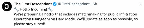 The announcement of a new hard mode feature in The First Descendant