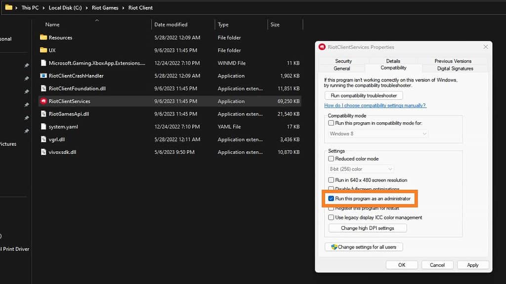 valorant fix error code val 1 as administrator 1