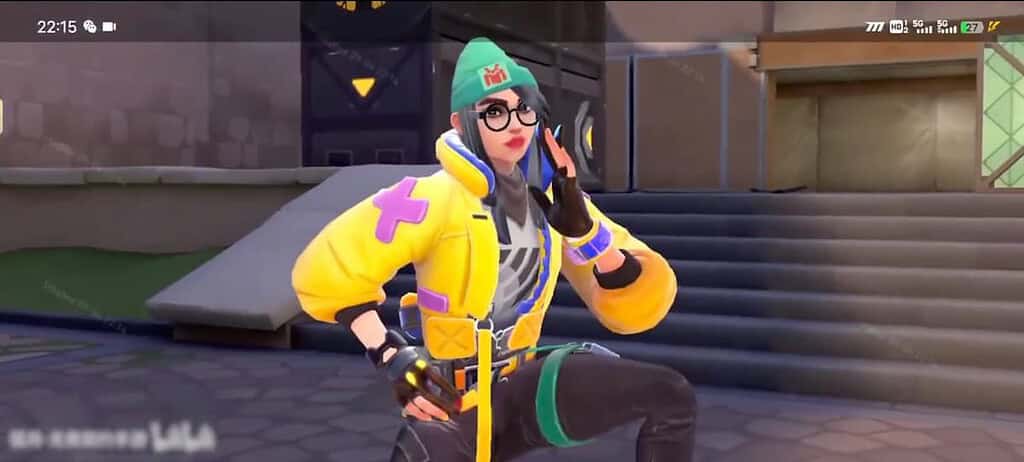 Killjoy MVP animation in the Valorant Mobile Closed Beta.