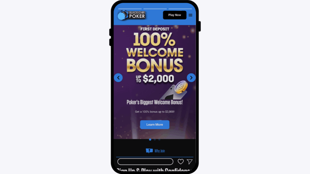 black chip poker online