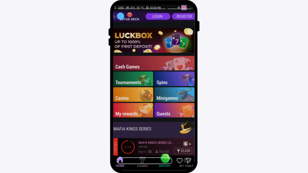 lotus deck n4g poker